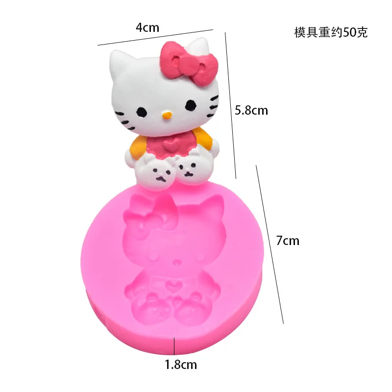 

Various Cute Cat Silicone Mold For Fondant Candy Chocolate Epoxy Resin Sugar Craft Mold Pastry Cake Decorating Kitchen Tool