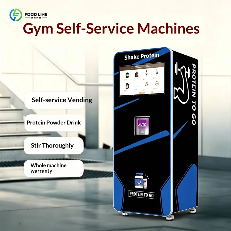 Auto Serve Protein Shake Vending Machine Self Cleaning Dispenser 32 Inch Touch Screen for Gym