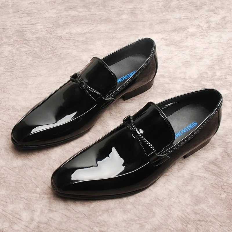 

2024 Spring And Autumn New Men's Formal Shoes Genuine Leather Pointed Business And Leisure Lefu Shoes