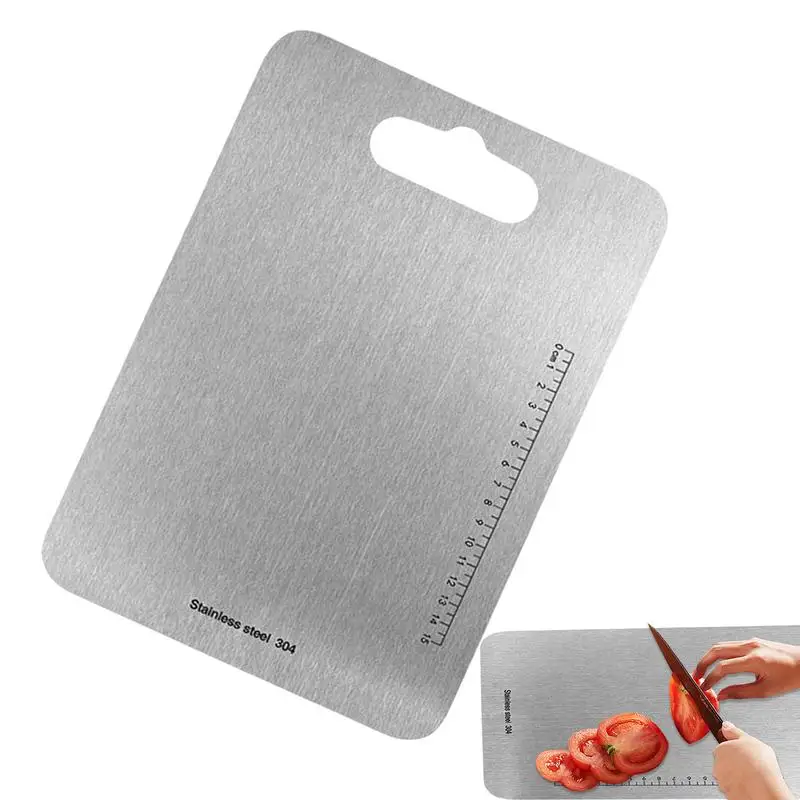 

Titanium Cutting Board with Scale for Home Kitchen Outdoor Chopping Board Camping Cookware Heavy Duty Home Kitchen Accessories