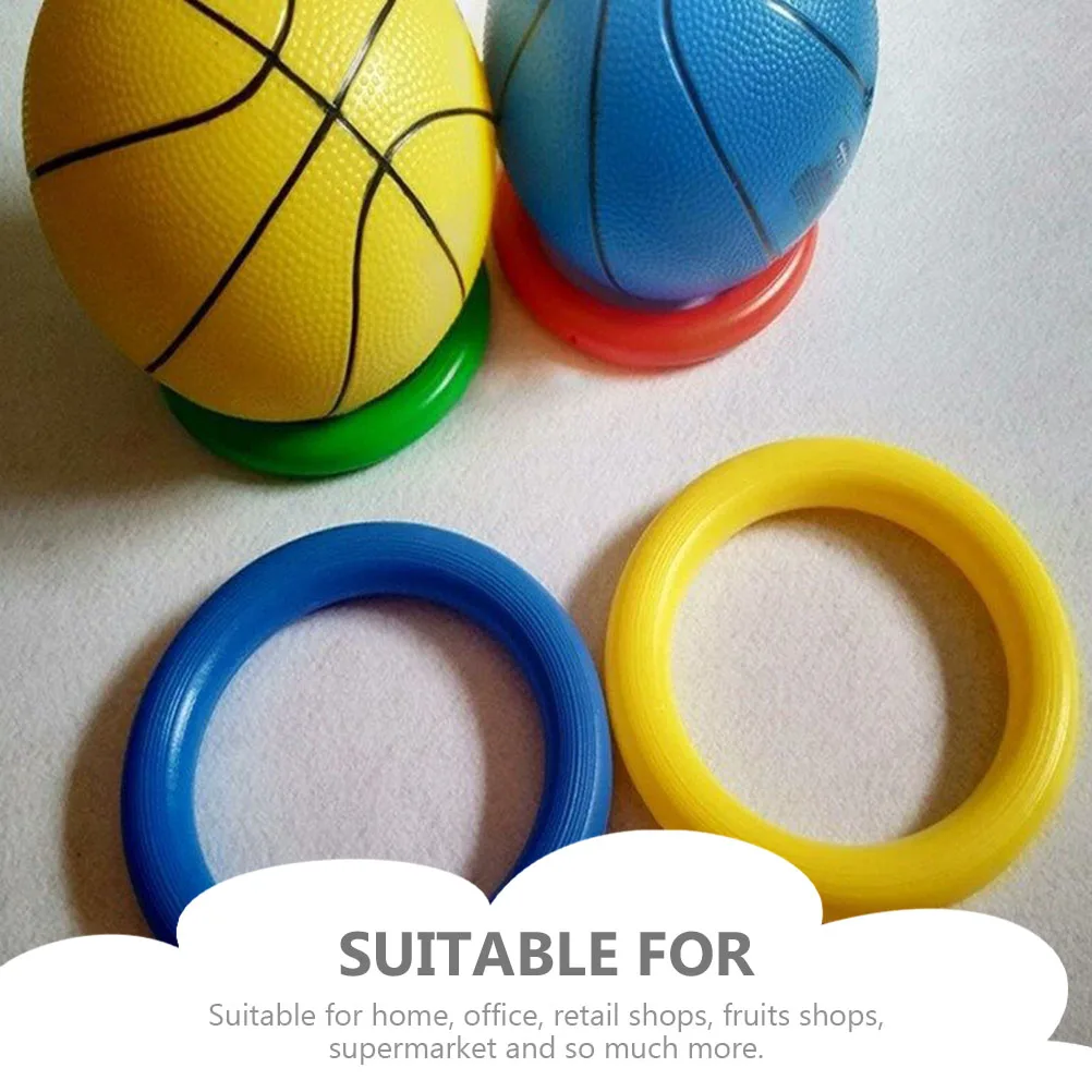 

10 Pcs Fruit Holder Basketball Hoop Stand Display Stand. Sports Mini Fruits Base Soccer