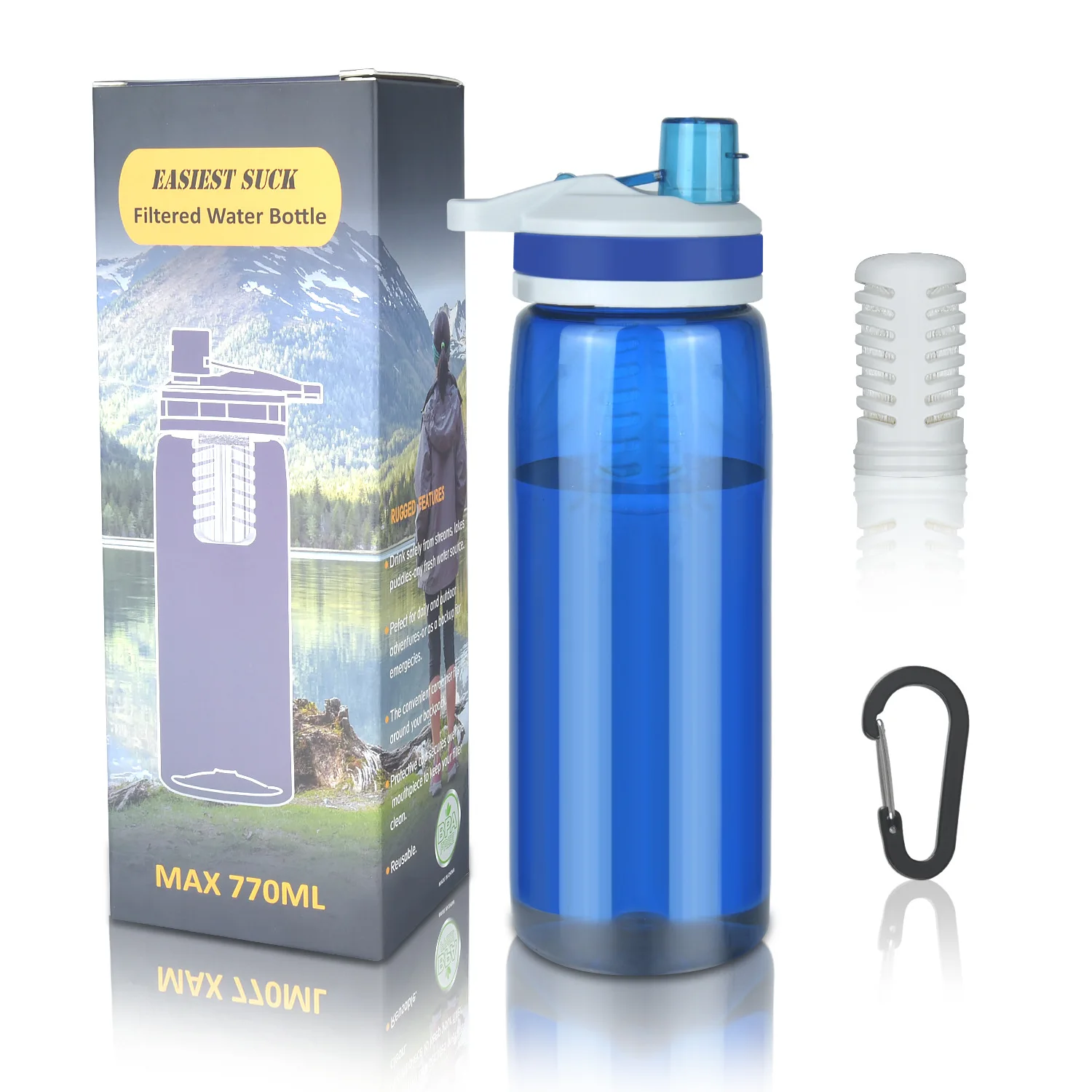 Outdoor Survival Portable Water Purifier Outdoor Rescue Survival Filter Ultrafiltration Membrane Water Purifier Cup