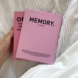 Homemade Pink English Notebook Magazine Book Photographing Props Versatile Notepad Aesthetic Room Decor Desk Decoration
