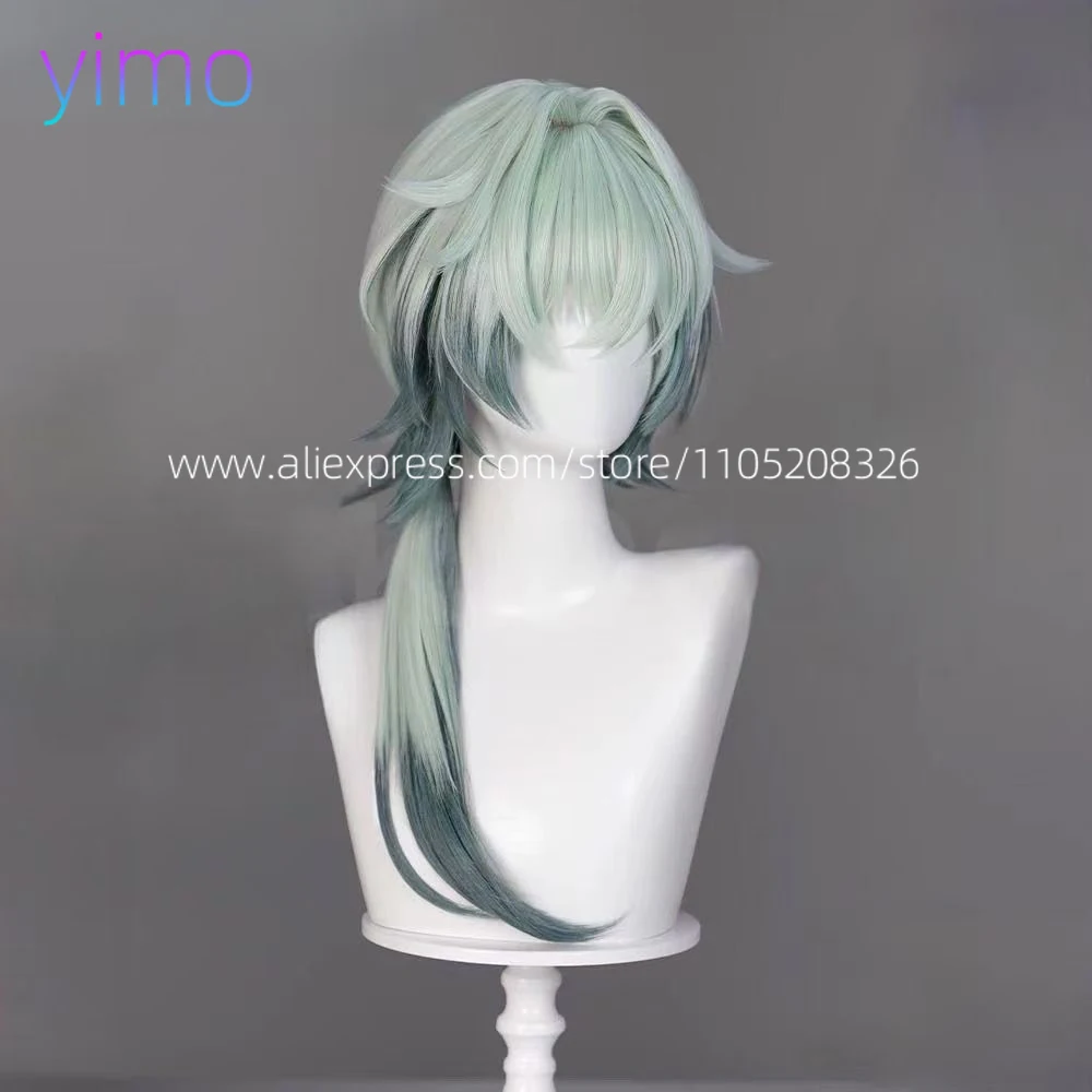 HSR Anaxa شعر مستعار كوسبلاي طويل مختلط الألوان مقاوم للحرارة شعر صناعي للهالوين