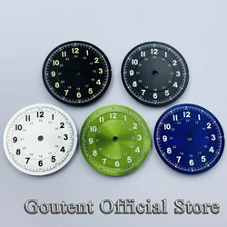 Goutent 29mm Sterile Black Green Blue Watch Dial Fit Fit NH34 NH35 NH36 DG2813/3804 Miyota 215 821A Movement