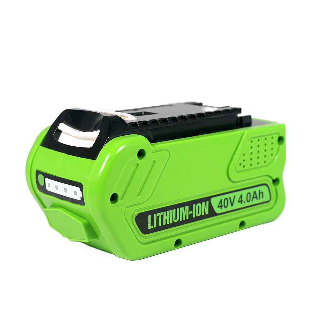 

40V 4.0Ah 4000mAh Rechargeable Li-ion Battery， For Greenworks 40V G-MAX 29252,22262, 25312, 25322, 20642, 22272, 27062 y 21242