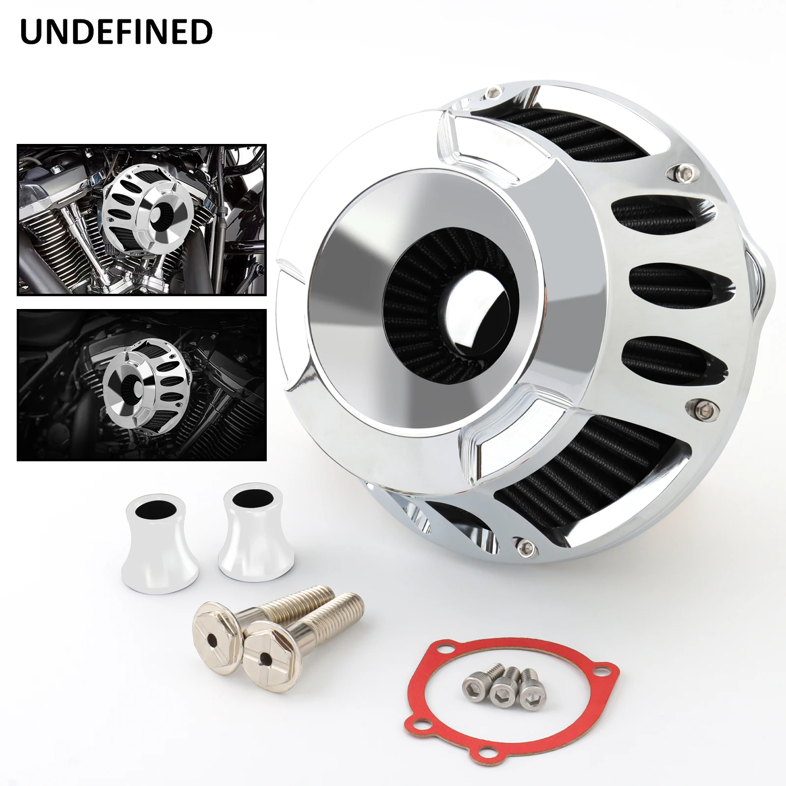 

Motorcycle CNC Air Cleaner Intake Filter Chrome Filters Kit For Harley Sportster 72 48 XL883 XL1200 Iron 883 XL883N XL883L XL50