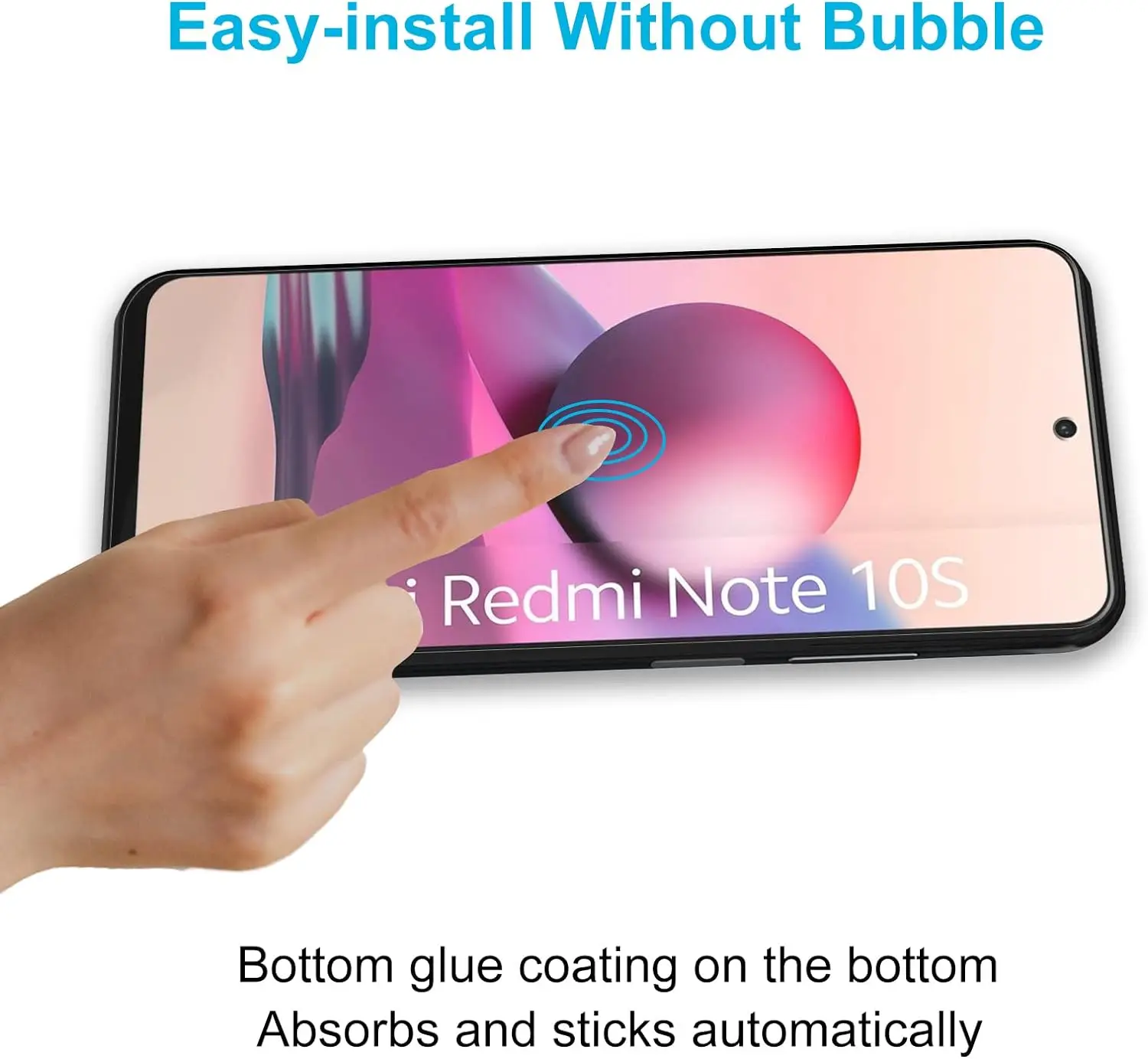 

2/4Pcs 9H Tempered Glass HD Screen Protector for Xiaomi Redmi Note 10S - Anti-Scratch Shockproof Clear Film