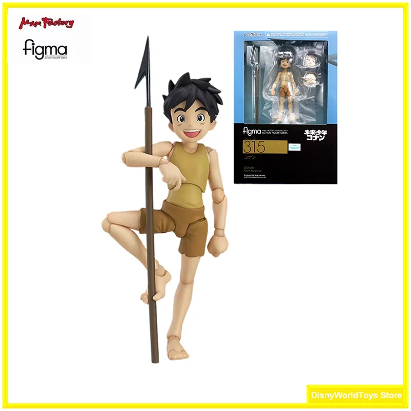 100% Оригинальный Figma 315 Future Boy Conan - Conan в наличии аниме Коллекционные фигурки модели игрушки