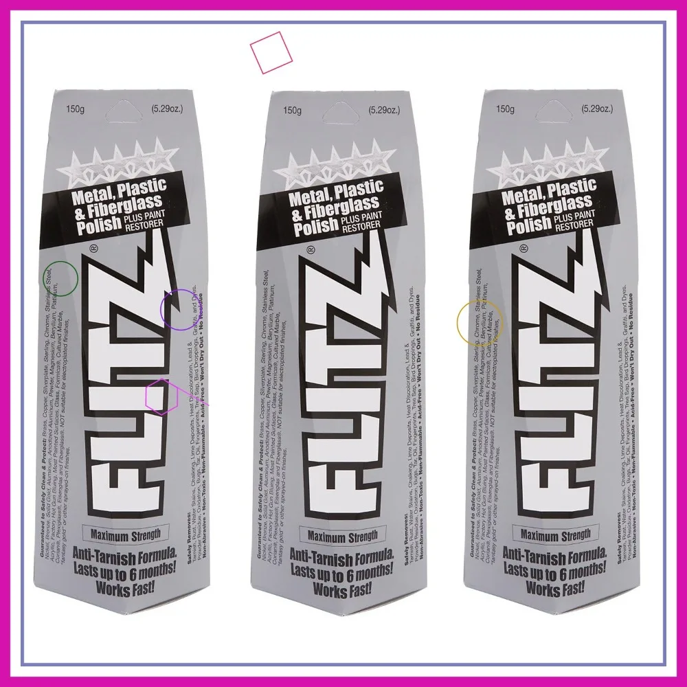 

Metal Polish Paste 5.29oz - for Chrome, Stainless Steel, Aluminum - Non-Abrasive, Manual Buffing Required (3 Pack)