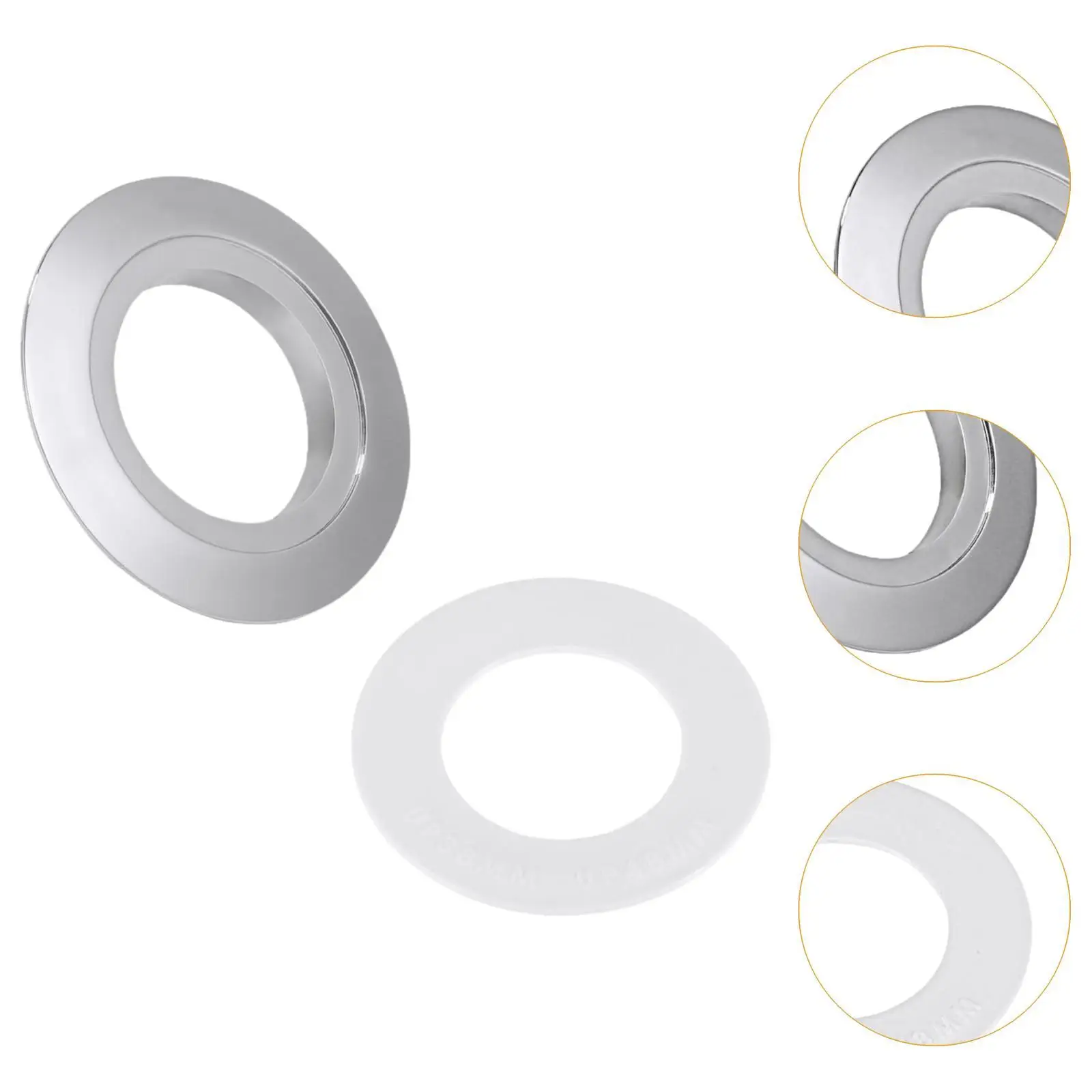 Bathroom Fixture Toilet Double Flush Button Adapter Universal Plastic Conversion Plate for Standard Tank Lid Replacement