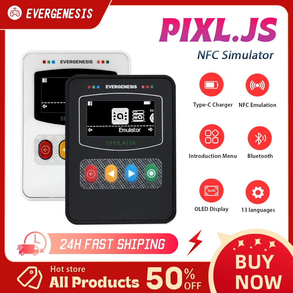 

New Pixl Emulator Simulator NFC Replacement Emulator Bluetooth Tags for Switch/Switch2 3DS Wii U Game Accessory