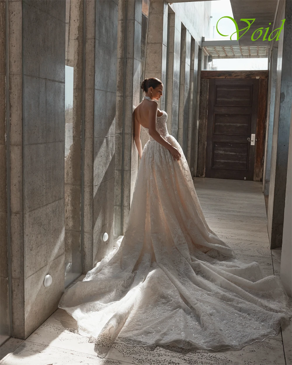 Vestido De Novia De encaje De marfil Sexy personalizado, vestidos De Novia formales sin mangas con escote en forma De corazón, Vestido De Novia suave con tren capilla