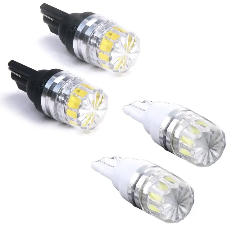 T10 W5w Led License Plate Lamp 194 168 Bright Side Lamp Bulb 5050 5 Led Bulb Motorcycle White Tail Light 12v