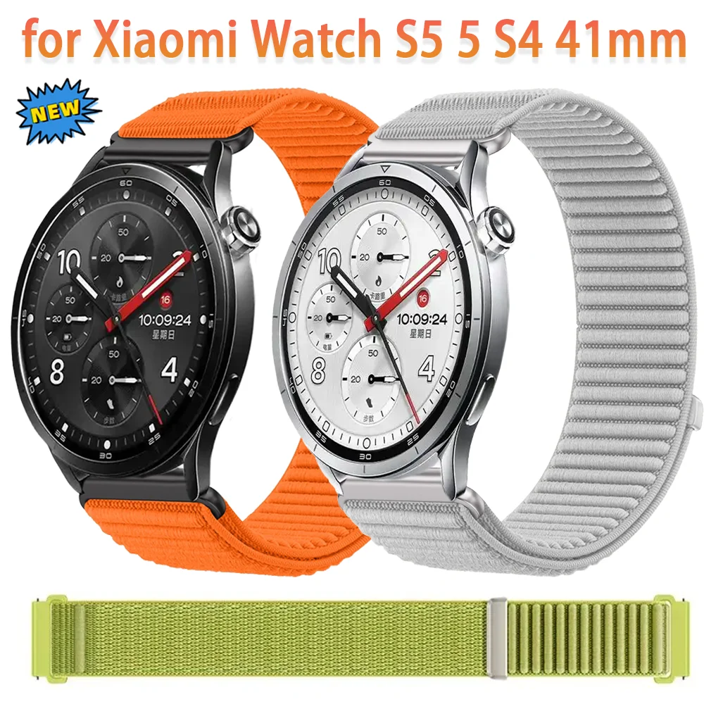 Нейлоновый ремешок 18 мм, 20 мм, 22 мм для Xiaomi Watch S5, S4 41 мм, S3-2, OPPO Watch X3, X2, 2, 4 Pro, Oneplus Lite 3, 2R, браслет на запястье