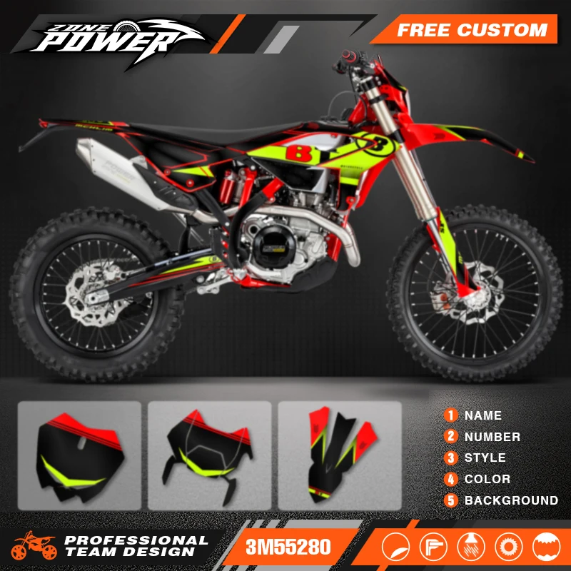 

Powerzone Custom Backgrounds Graphics Decals Sticker Kits for Beta RR ENDURO 125 200 250 300 350 390 430 480 2023 2024 2025 03