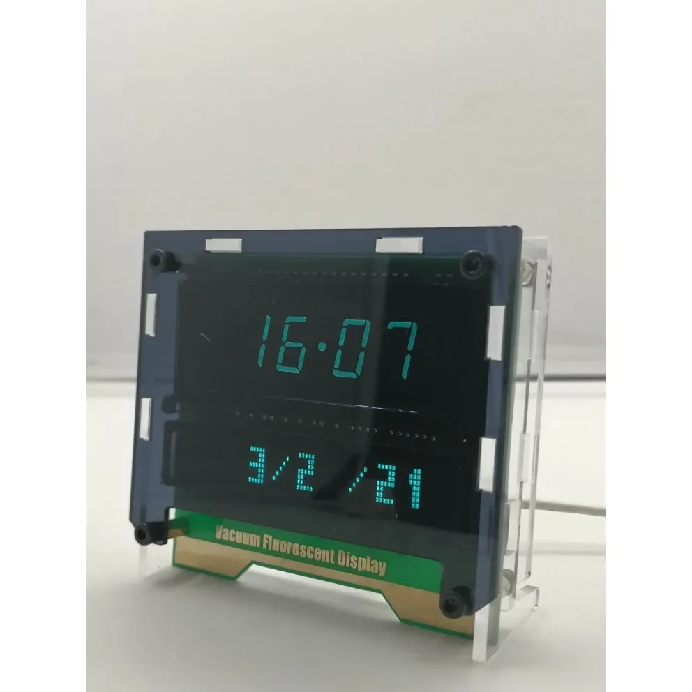 VFD-Fluoreszenz-Display, WIFI-Uhr, Dual-Display, große Ziffern + Zeichen, Online-Timing-Helligkeitseinstellung