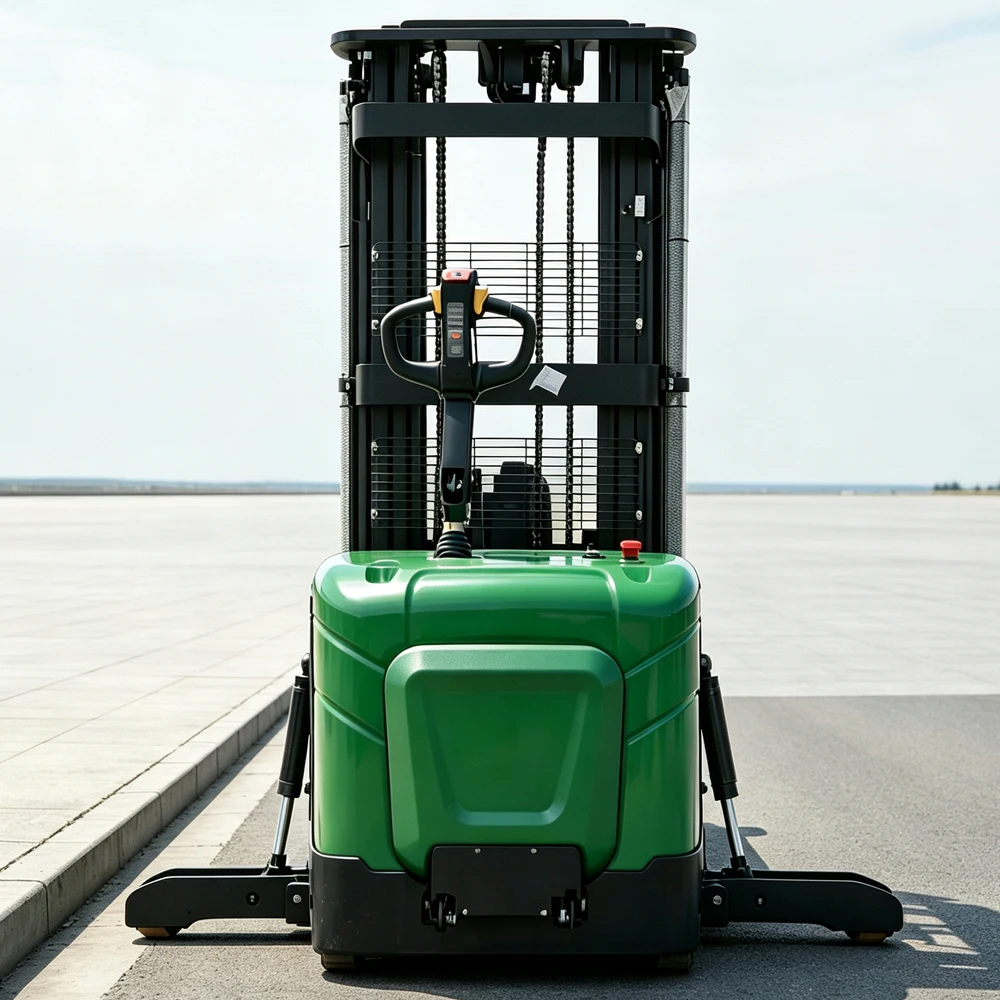 New 1.5-Ton Electric Stacker Forklift CE EPA 2m 3m Lift Height Warehouse Electric Walkie Stacker for Logistics Transit