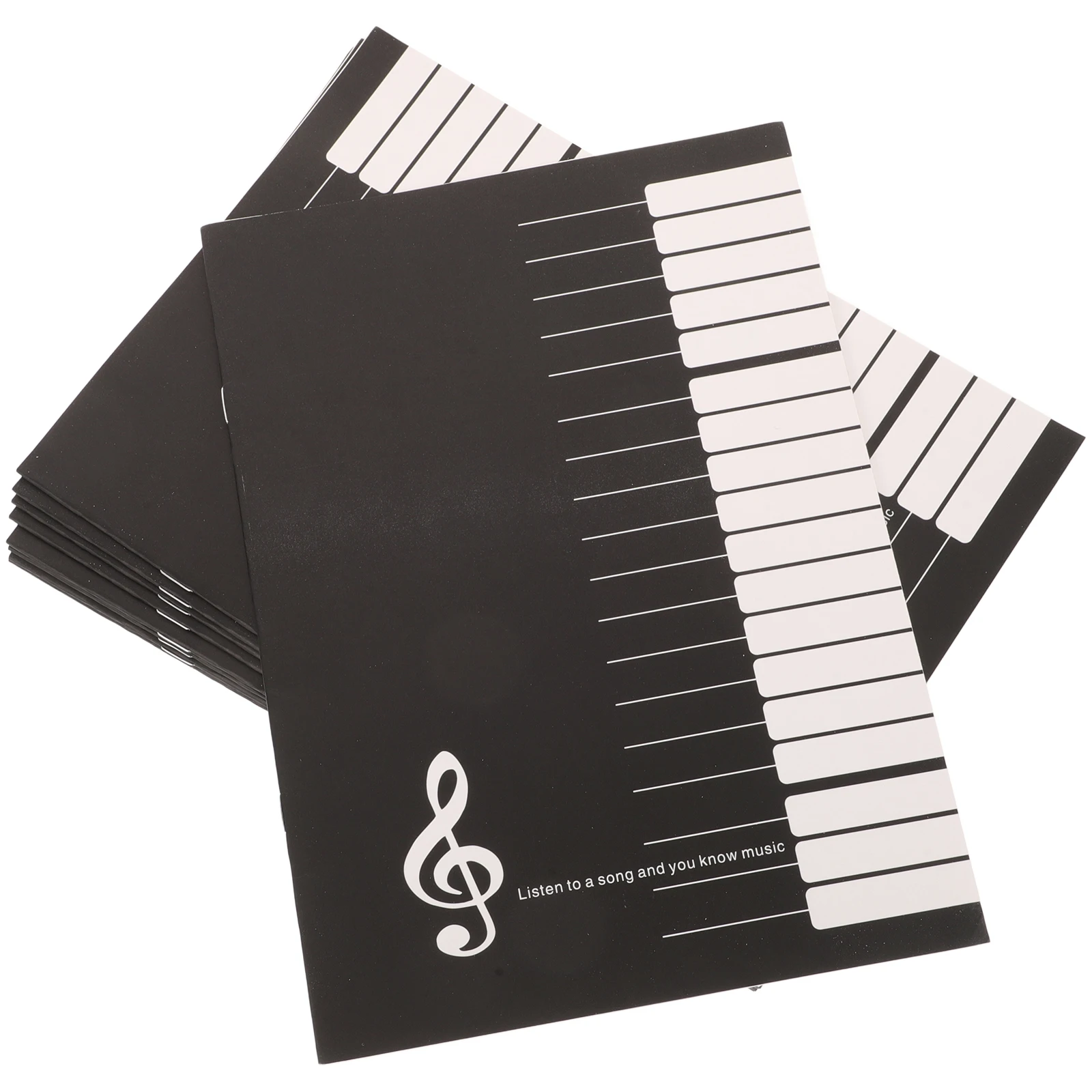

10 pcs Book Music Manuscript Notebook Creative Paper Portable Sheet Music Book Guitar Piano Composing Eyefriendly Standard
