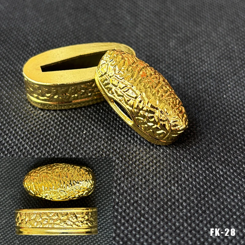 Hochwertige Legierung Katana-Griffkappe Fuchi Kashira Griffkragen für Japanische Schwerter Samurai-Katanas Wakizashi-Schwerter Zubehör – Detail 10