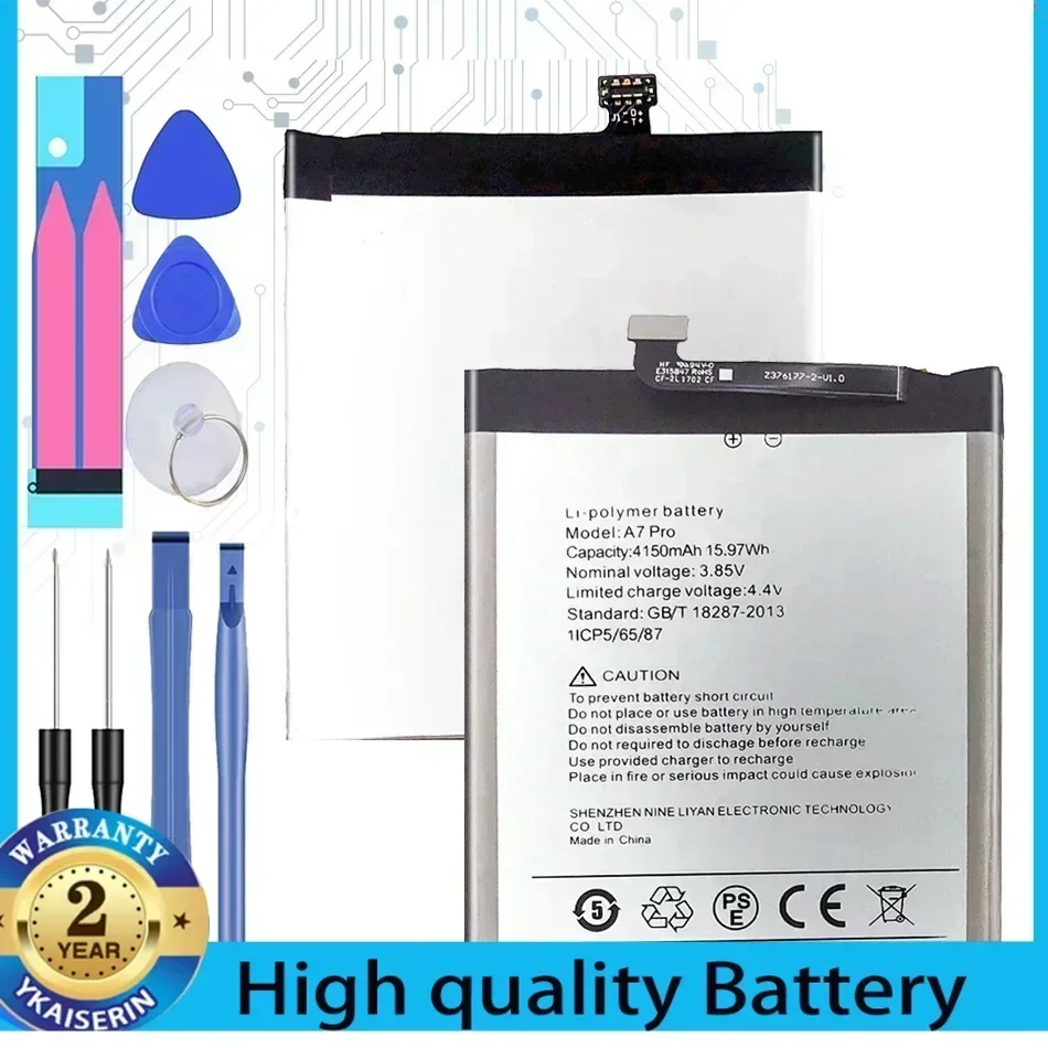 A7 Pro 4150mAh Li-ion Polymer Battery for UMI Umidigi A7 Pro batteries + Tools