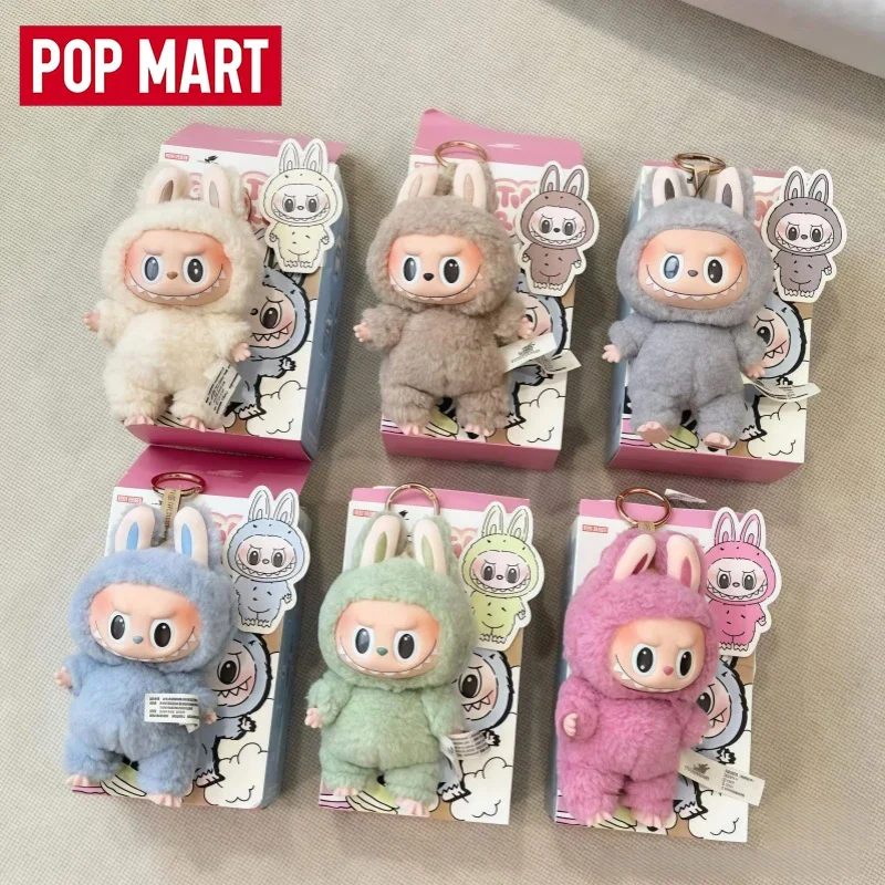 POP MART LABUBU Blind Box THE MONSTERS Boîte Mystère Macaron Excitante Figurines d'Action Anime Kawaii Jouets Fidgets Pendentif en Peluche Cadeau
