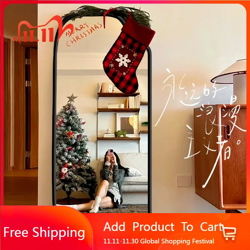 

Korean Style Bedroom Cute Mirror Cloud Floor Funky Irregular Girls Aesthetic Mirror Garden Sticker Spiegel Wand Home Products