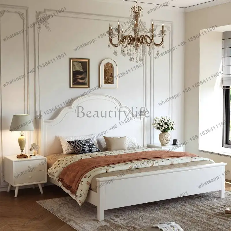 YJ Table Adults Double Bed Accessories Mattresses Freeshippings Wooden Double Bed Loft Queen Letto Matrimoniale Furniture