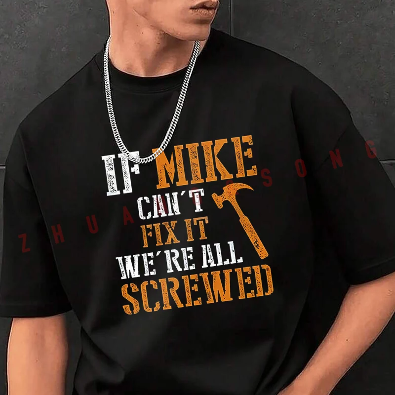 

Модная мужская футболка с принтом Trend English IF MIKE, повседневные модные футболки на лето, удобные топы с короткими рукавами