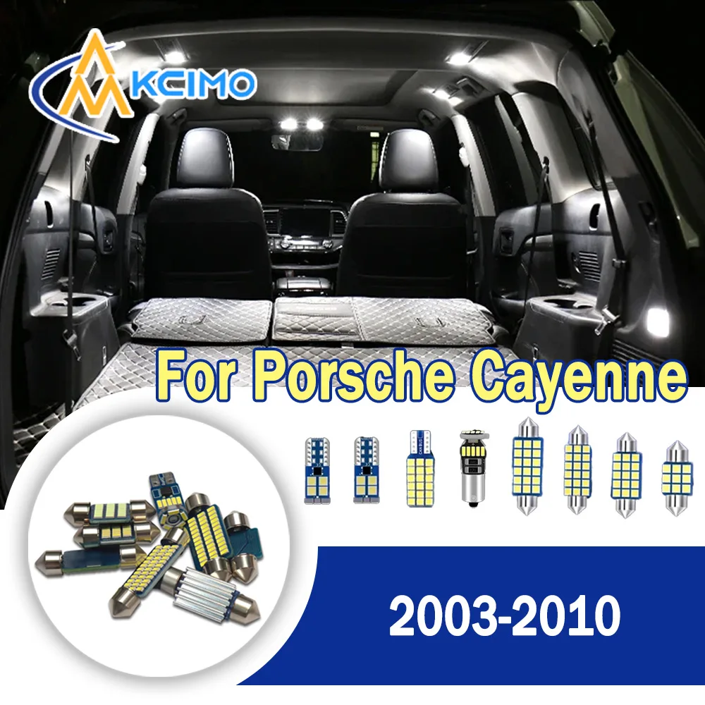 

LED Interior Map Light Set CANBUS Error-Free Easy Install Durable For Porsche Cayenne 955 957 9PA 2003-2010 Auto Bulbs Kit