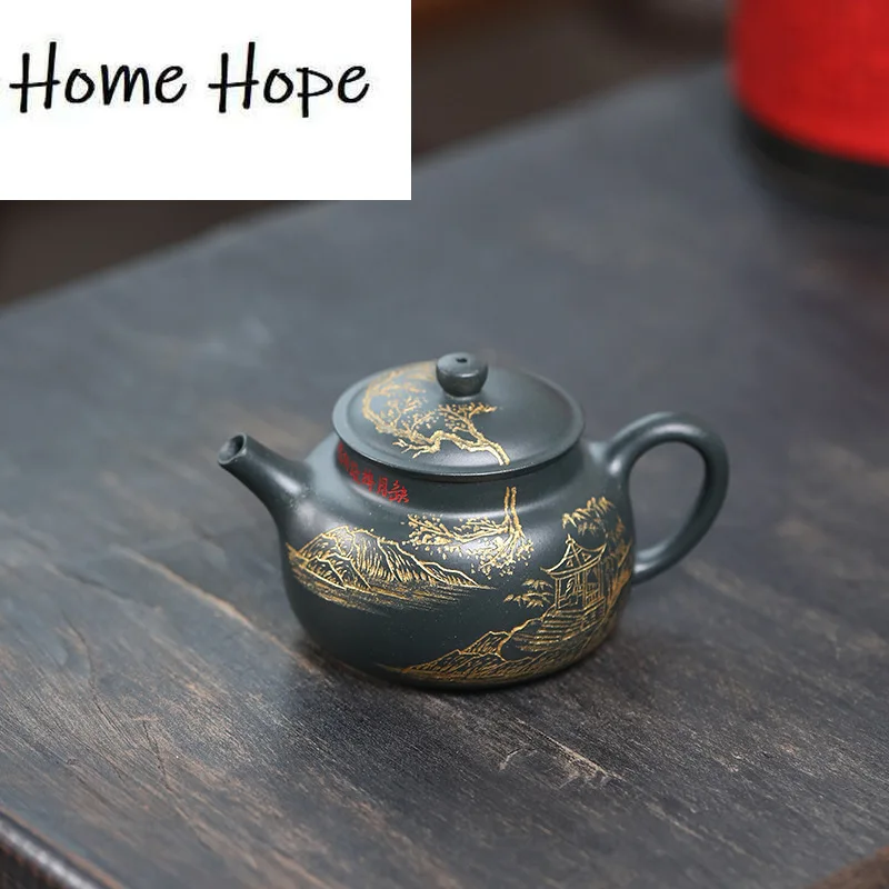 Tetera de arcilla púrpura Yixing de 140ml, infusor de té de belleza, tetera china Zisha, tetera hecha a mano famosa, juego de té para el hogar