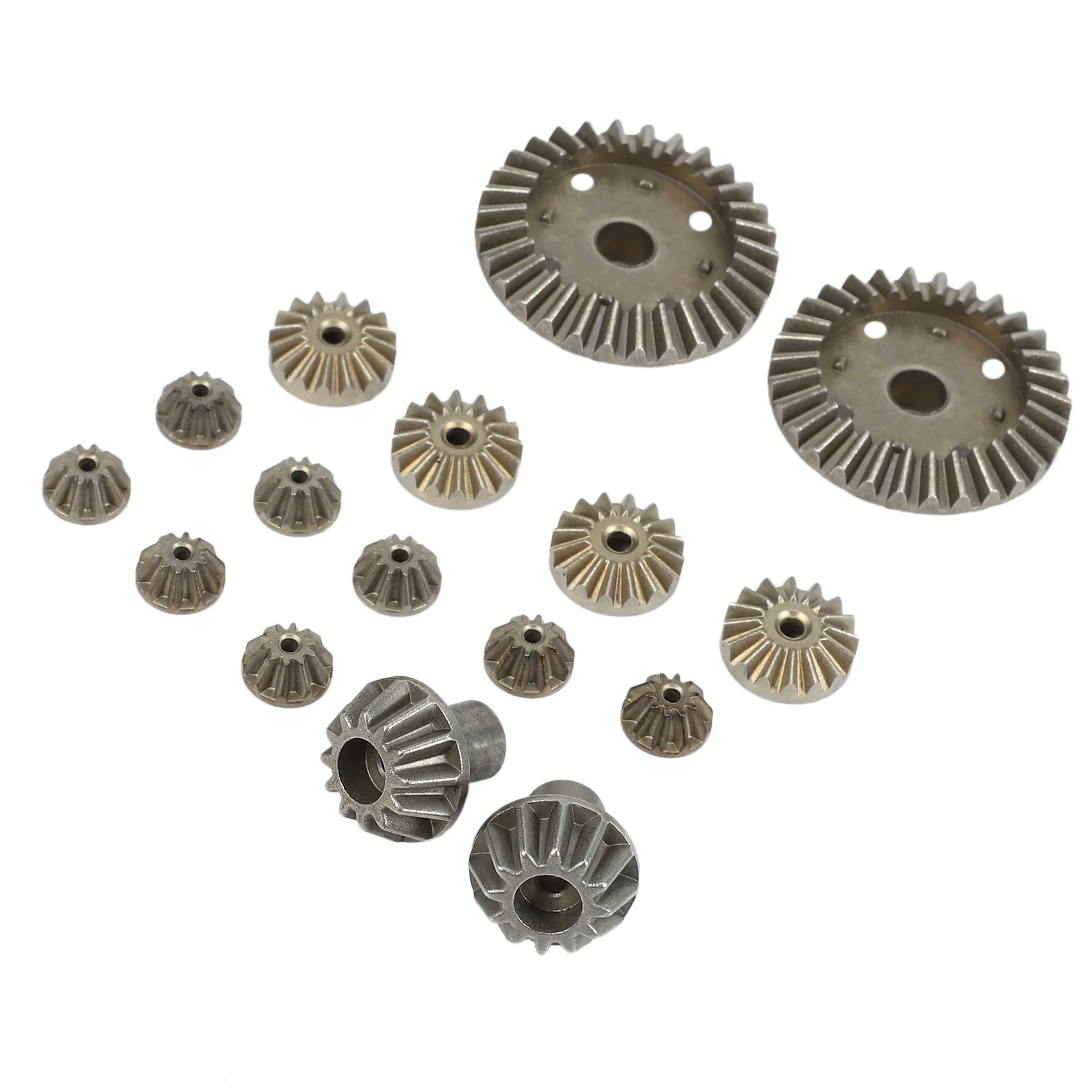 ABUM-Upgrade Metal Gear 30T 16T 10T Differential Driving Gears For Wltoys 144001 12428 12429 12423 12429,48 Pcs