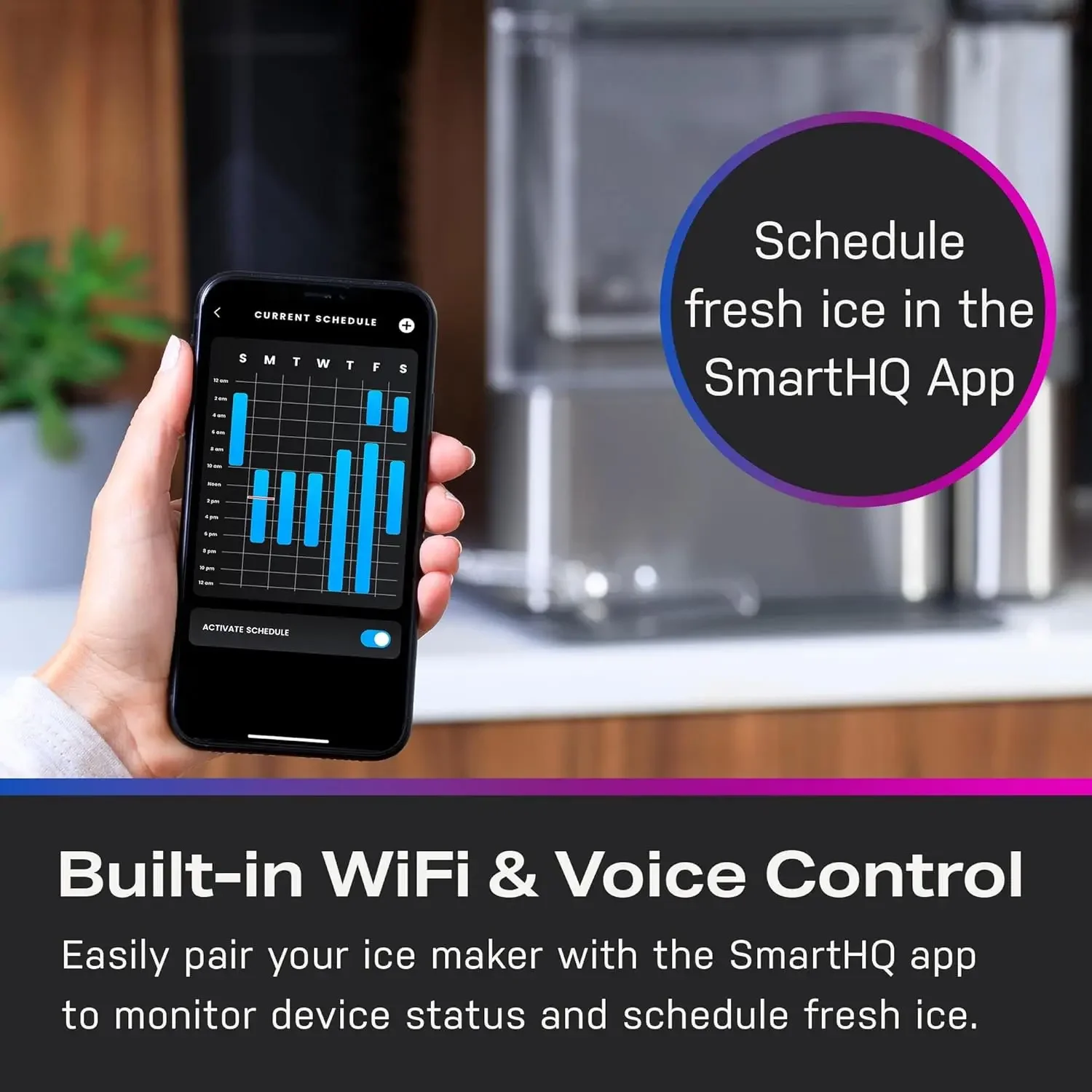 Profile Opal 2.0 with 0.75 Gallon Tank, Chewable Crunchable Countertop Nugget Ice Maker, Scoop included, 38 lbs in 24 hours, Pel