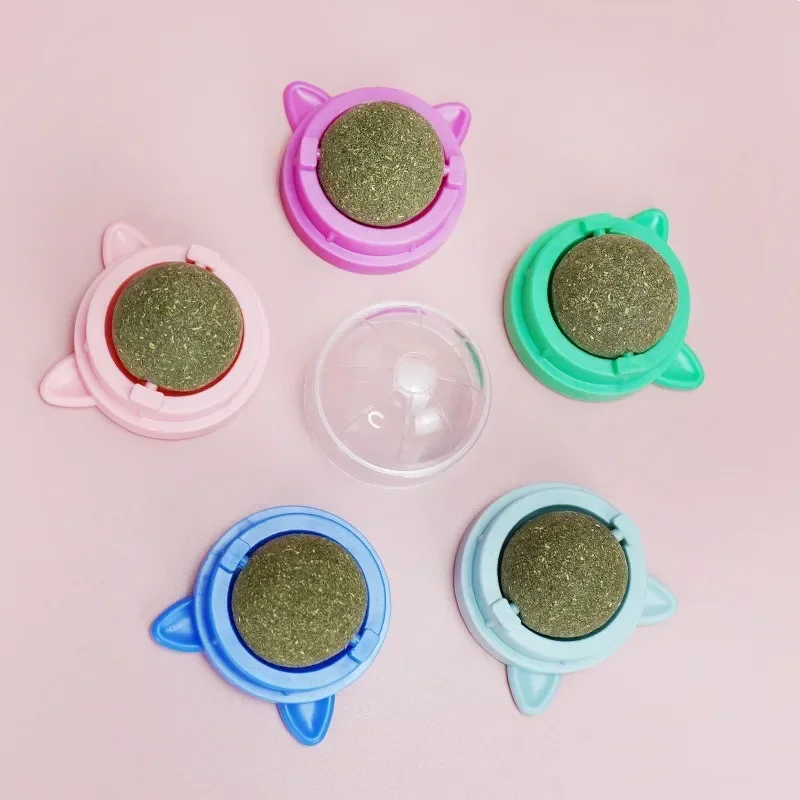 Cats Catnip Cat Toy Natural Ball Removal Cat Grass Treats to Improve Digestion Wall Sticker Scratch Itchy Treat Healthy Supplie