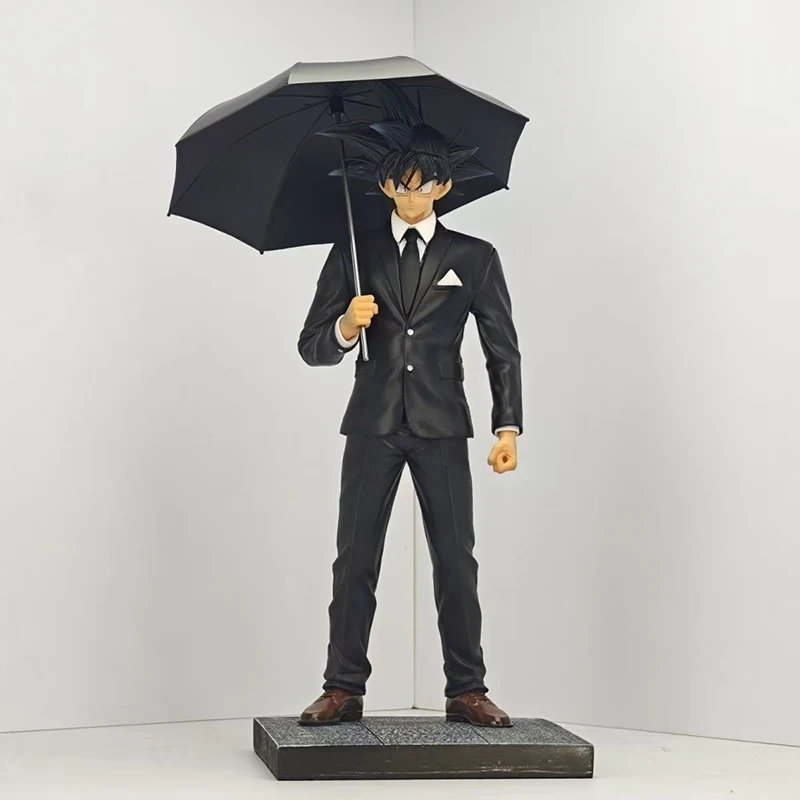 

30cm Anime Umbrella Goku Dragon Ball Action Figure CT Suit Goku Figure Memorialize Akira Toriyama Figurine PVC Collectible Toys