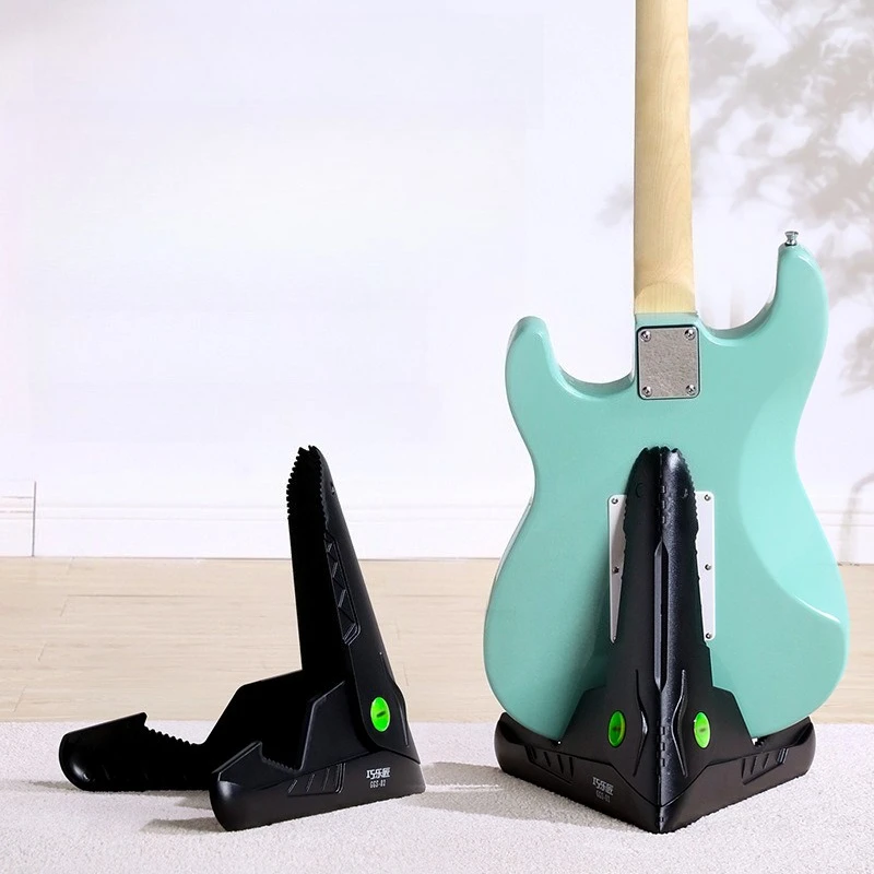 Folding Electric Guitar Stand Vertical Guitar Placement Bracket Professional Bass Storage Rack String Instrument Accessories