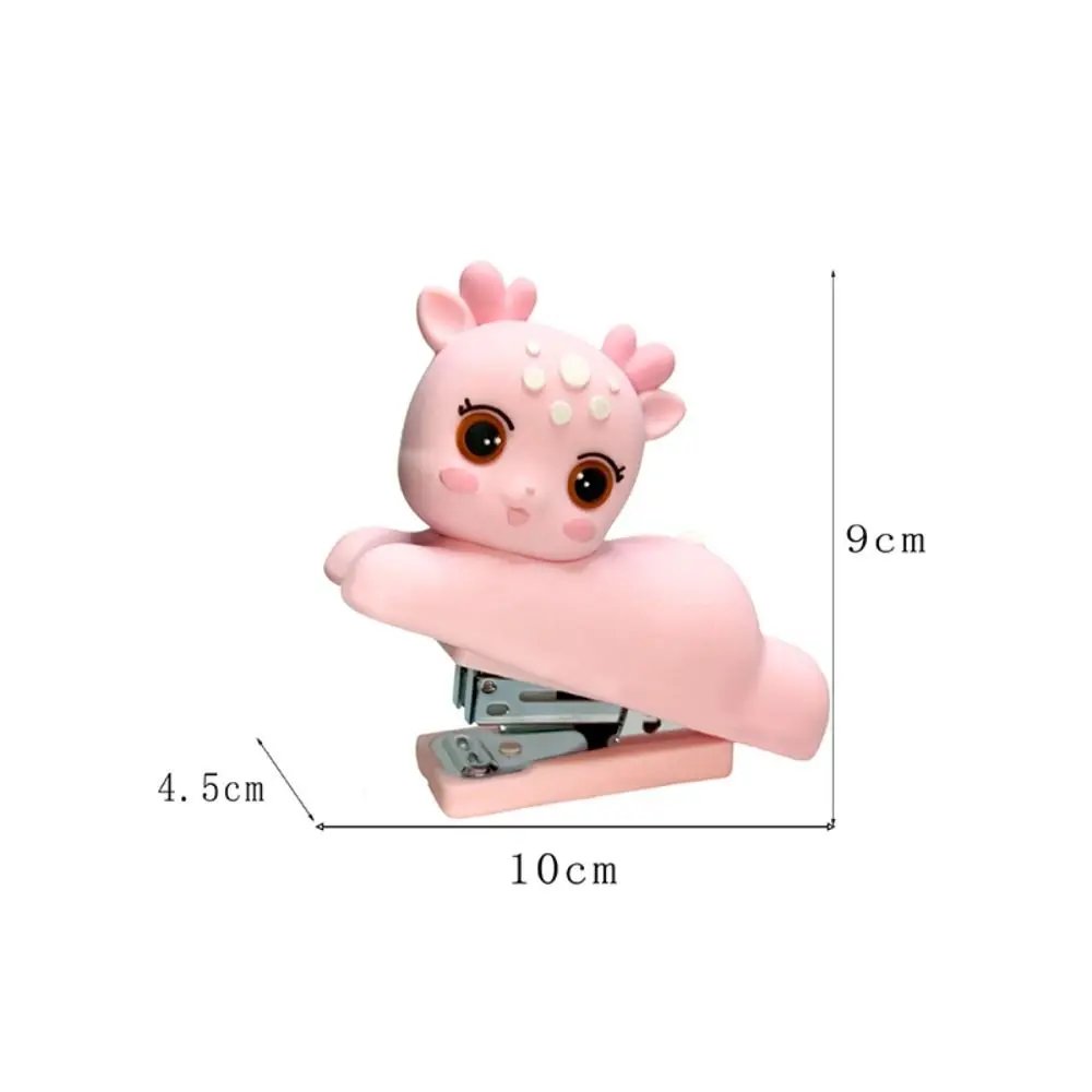 Mini Stapler Use 24/6 24/4 Staples Heavy Duty Manual Binding Tool Sika Deer/Rabbit Astronaut Multi-function Bookbinding Machine