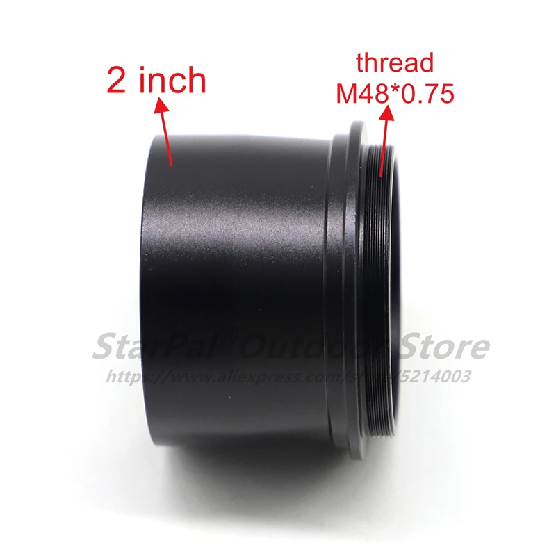 StarPal 2Inch T-ring Adapter Male Thread 2 Inch to M48 /2 Inch to M42 for Camera Nikon / Canon / Sony and Astronomical Telescope