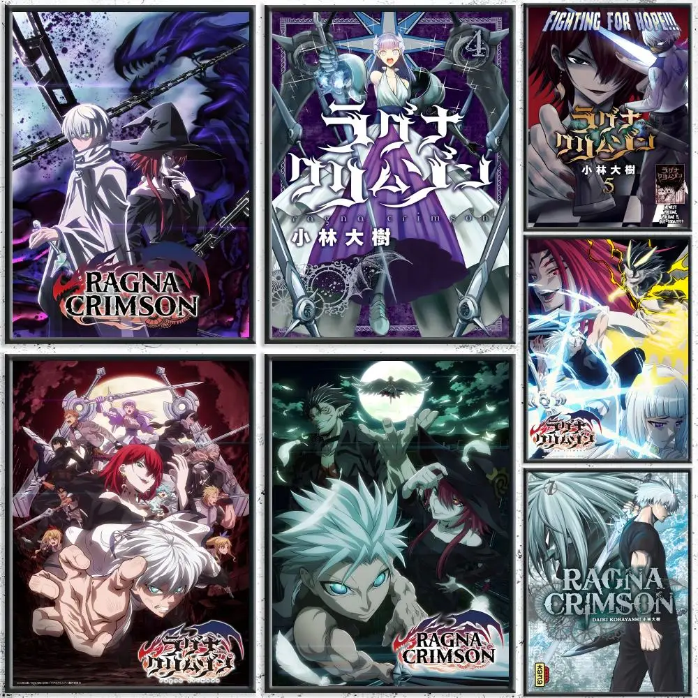 Fantasy Anime Ragna Crimson Poster HD wasserdichte selbstklebende Wandkunst – Verwendung in mehreren Szenen, Top-Geschenk-Pick