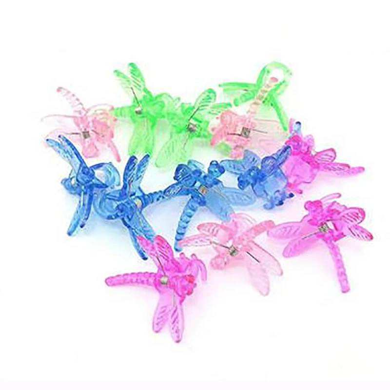 5PCS Ornamental Clips Mixed Orchid Clips Reusable Plastic Garden Plant Dragonfly Clamps For Support Flower Vine DIY Decoration