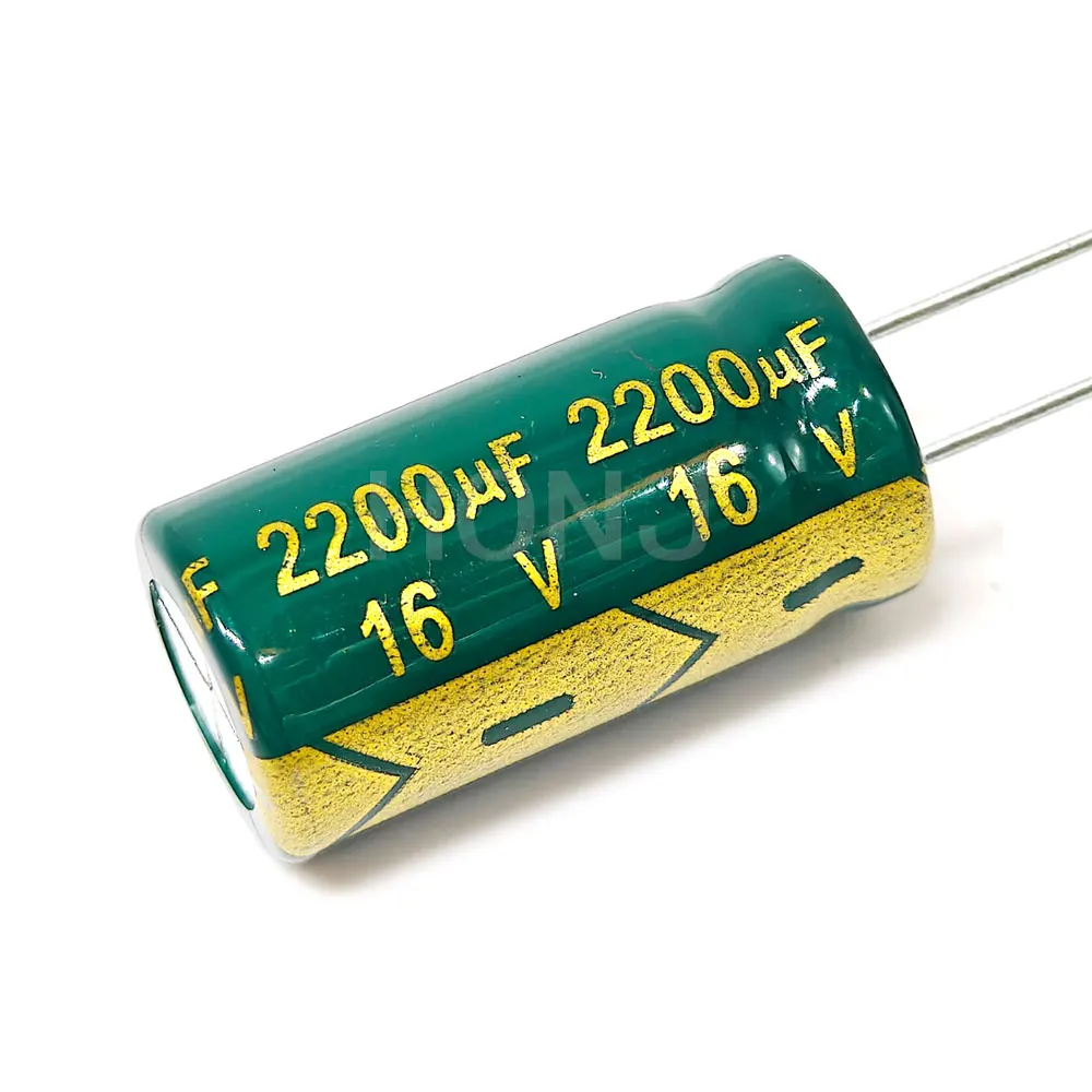 10PCS 16V2200uf 10x20mm Aluminum Electrolytic Capacitor 2200uf16v 2200uf 16wv 2200mf 16vdc 2200MFD 16v2200mf 2200mf16v ±20%