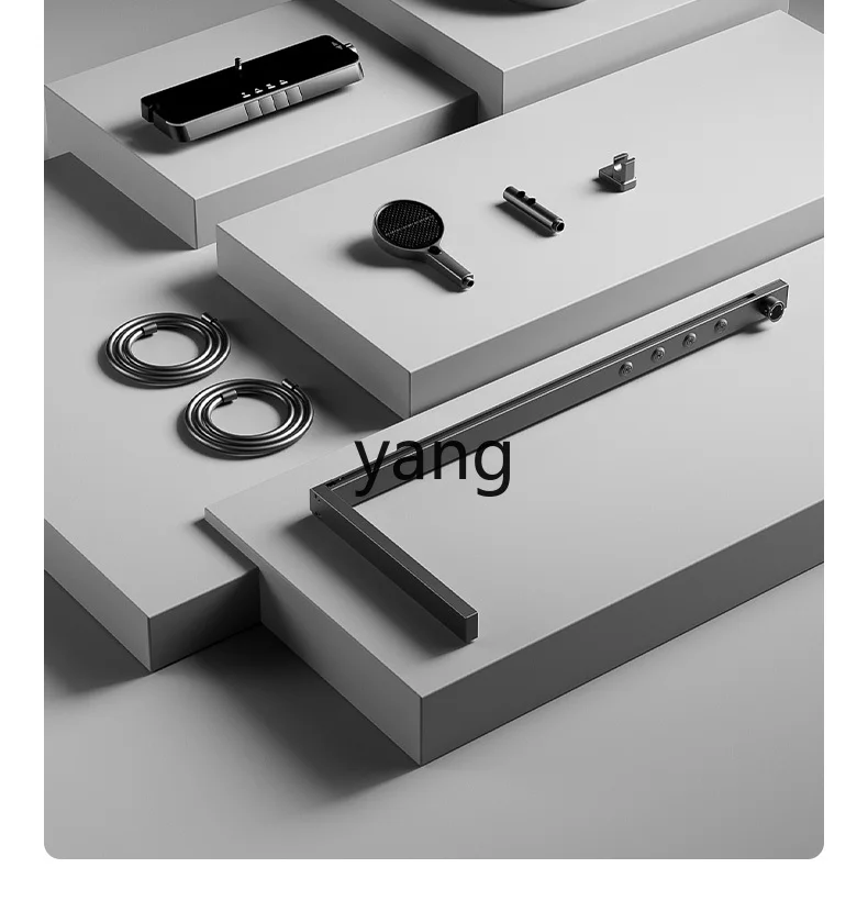 LMM Shower Cream Style Milky White Constant Temperature Digital Display Wall-Mounted