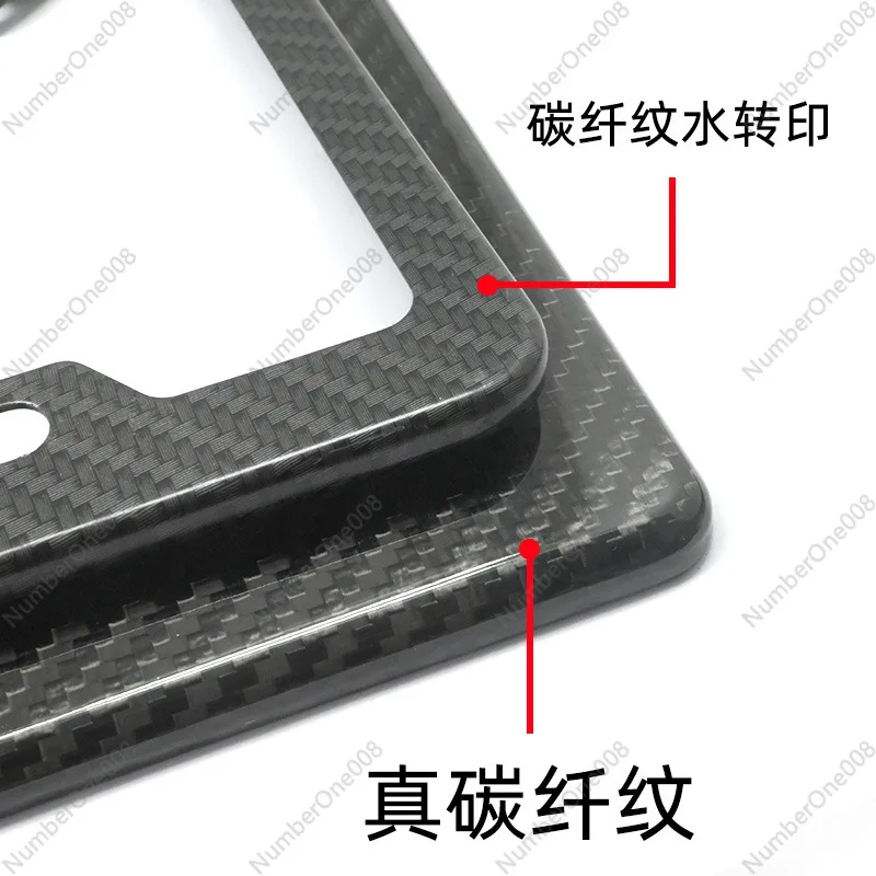 Carbon Fiber License Plate Frame American Standard License Plate Holder American License Plate Frame Support