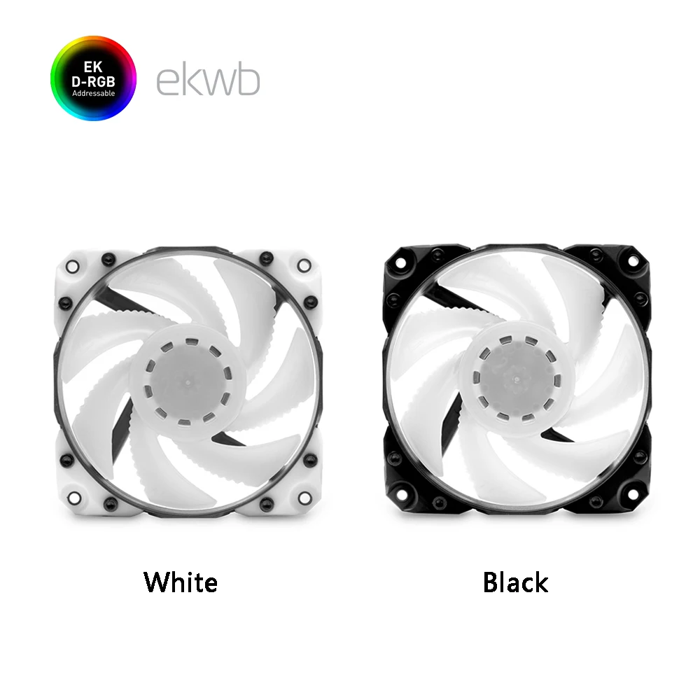 EK-Vardar X3M 120ER D-RGB (500-2200rpm) - White/Black Water cooling fan 5V Symphony