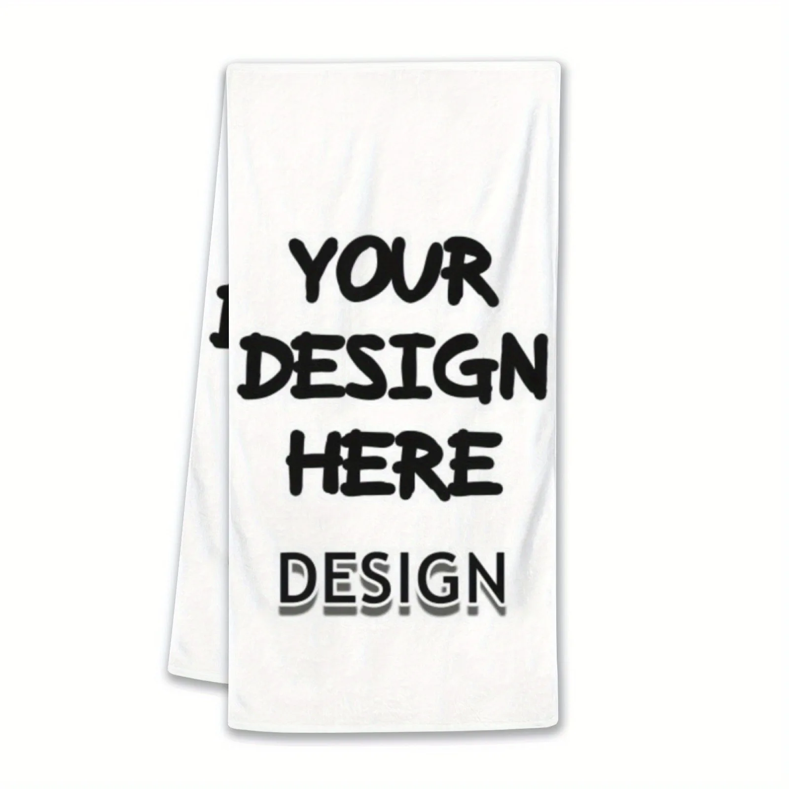 1-teilige/2-teilige personalisierte Handtücher - Gewebte Polyester-Küchenhandtücher, moderner Stil, weiche, handwaschbare rechteckige Waschlappen, geeignet für den Innen- und Außenbereich -