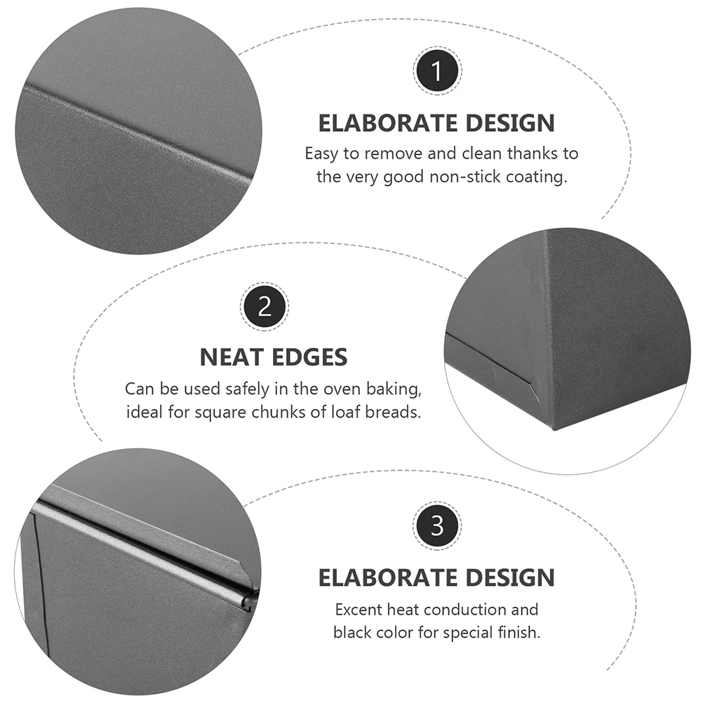 

Nonstick Toast Mold Square Bread Pan Bread Stainless Loaf Bakeware Loaf Pan With Lid Steel Easy Clean Oven Safe