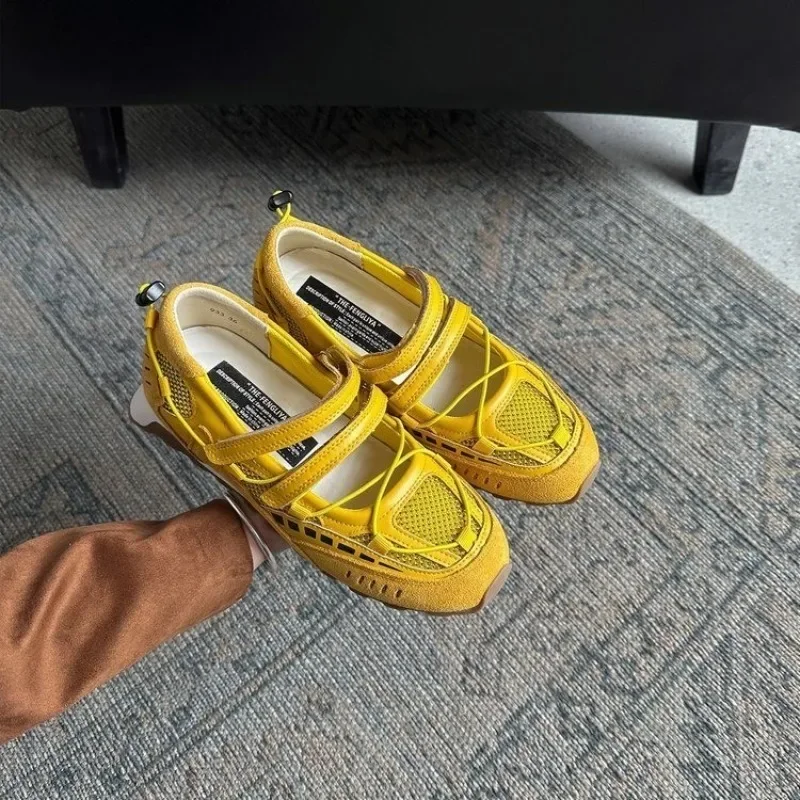2025 New Retro Mary Jane Sneakers Women's Inside Heightening Single Shoes