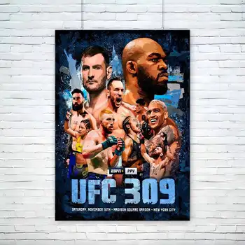 U-Ultimate F-Fighting C-אליפות UFC דביקה עצמית אמנות פוסטר קיר באיכות HD רטרו פוסטרים לעיצוב הבית 10 best sales פוסטרים של UFC - №4