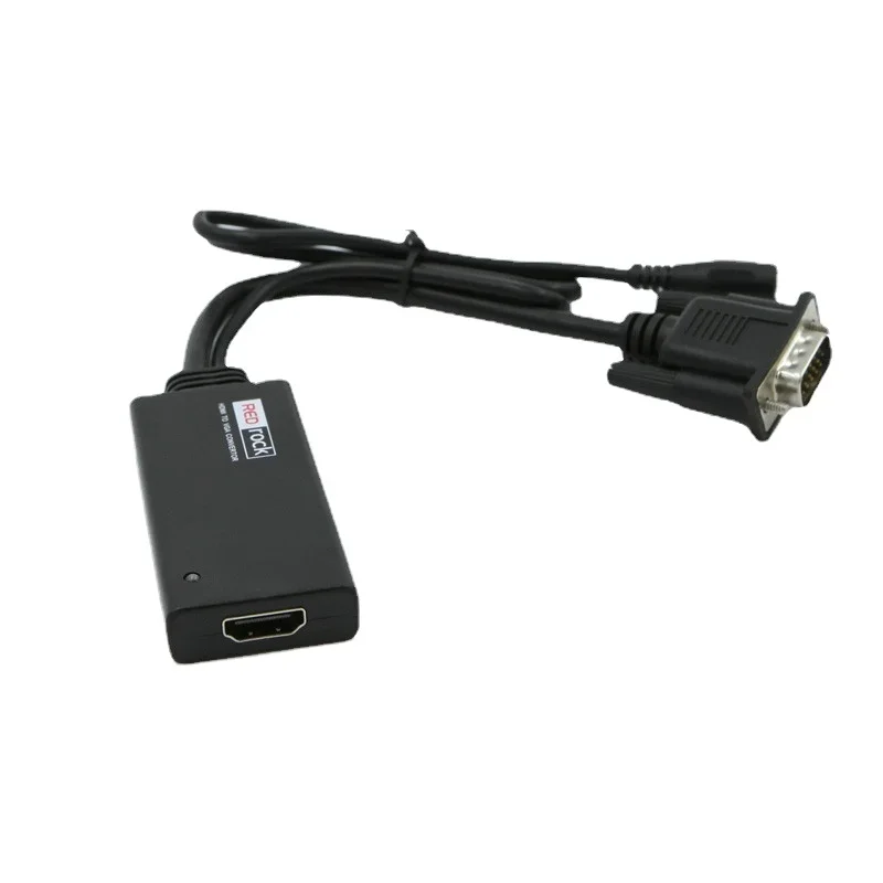 

HDMI To VGA Converter - HDMI To VGA HD Video Converter with Independent Audio Power Supply and DC Female Head