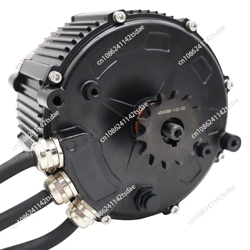 168 Structure 40H 6KW PMSM Mid Drive Motor with Hall Encoder for Off-Road Motorcycle